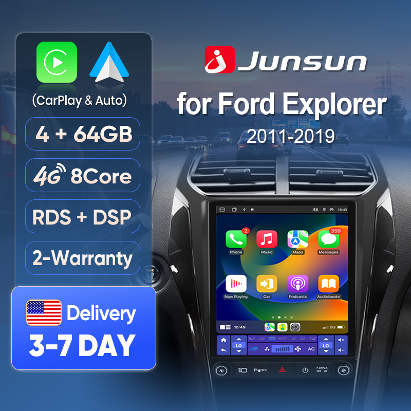 Traditional Korean Lifestyle - Pantalla Inalámbrica Junsun con CarPlay para