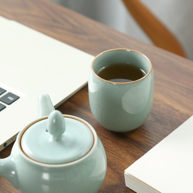 CHANSHOVA-Juego de tazas de té - Celadon Ceramic Cup reseña y precio