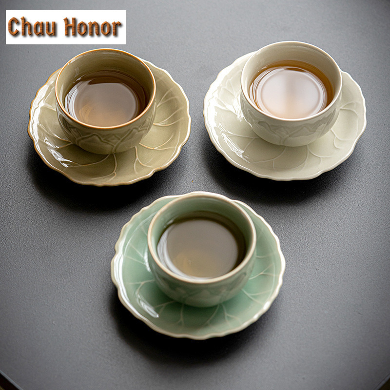 65ml Retro celadón muestra de  - Celadon Ceramic Cup reseña y precio